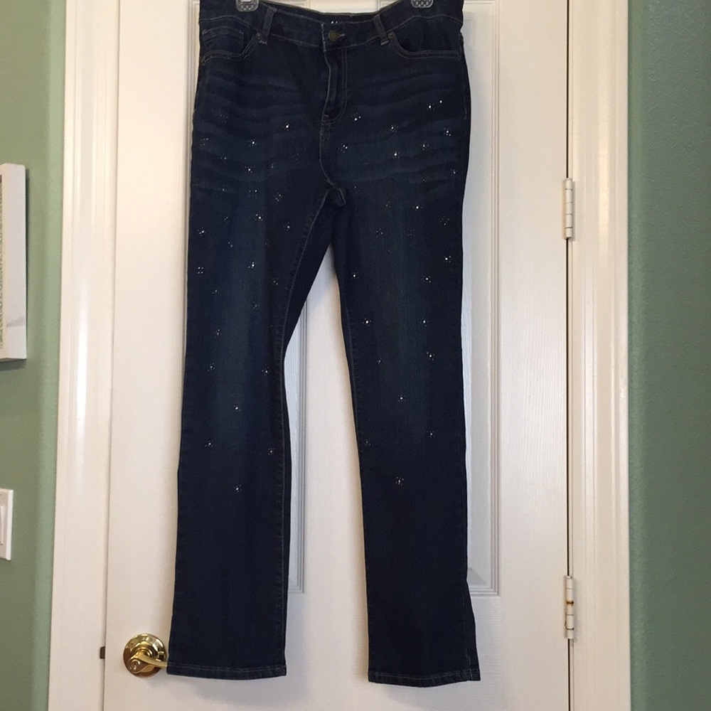 Embellished Jeans worn twice.